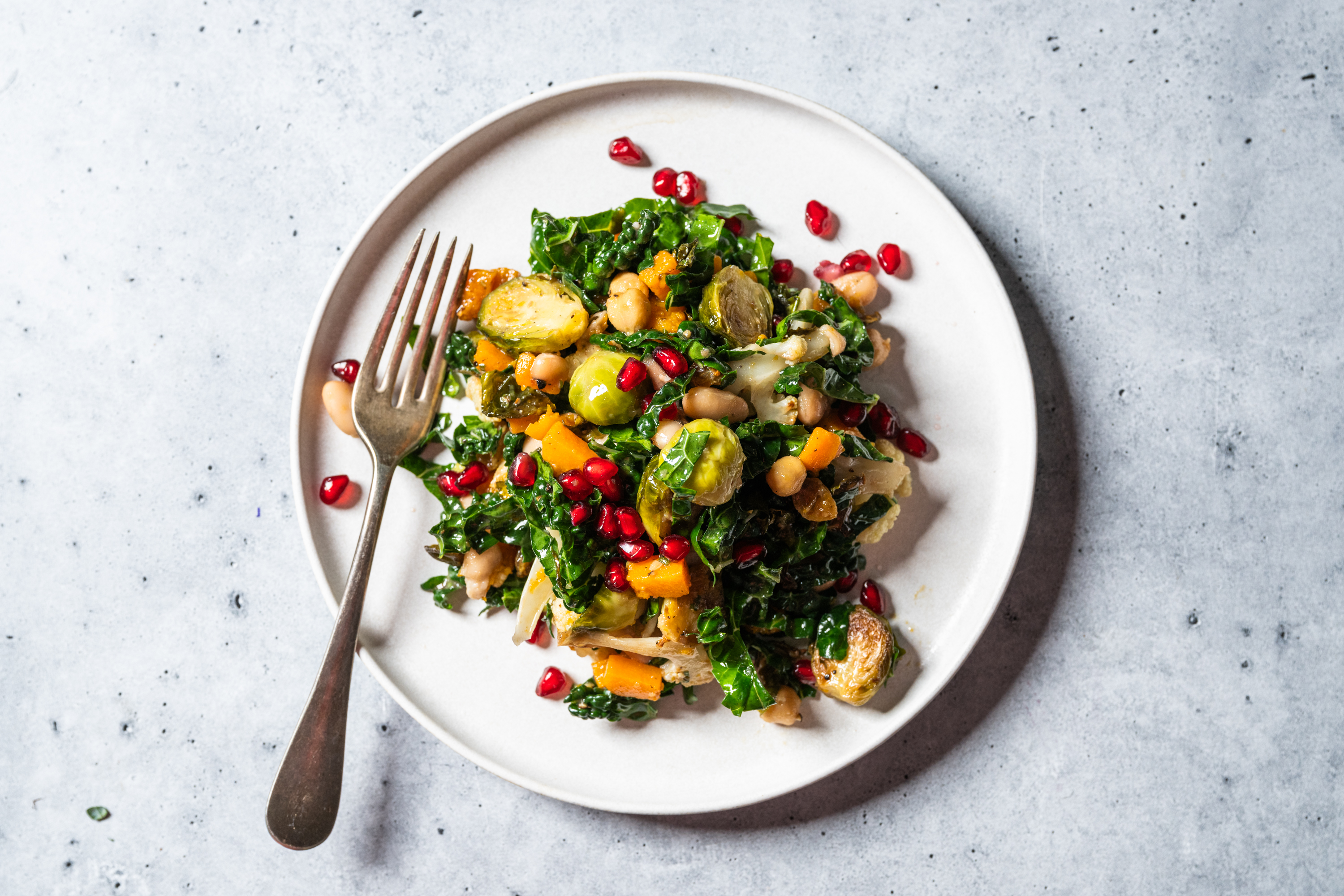 Harvest Salad with Pomegranates