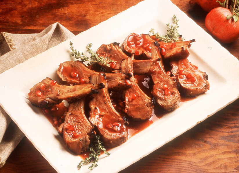 Pomegranate-Marinated Rack of Lamb