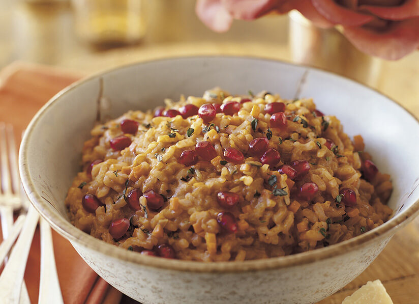Pomegranate Pumpkin Risotto